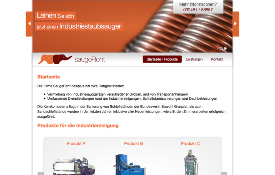Webseite Hausneindorf Selke Aue Industrie, Bau & Handwerk