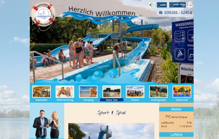 Webseite Hecklingen Tourismus