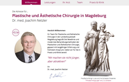 Webseite Magdeburg Arzt & Wellness