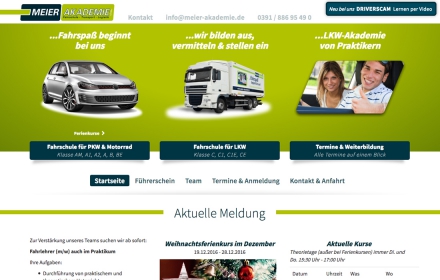 Webseite Magdeburg Bildung & Schulungen Autos, Motorräder & Kfz